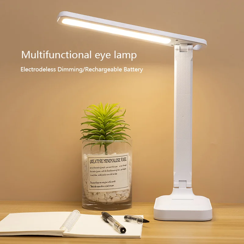 USB-порт для зарядки освещение рабочего стола прикроватная Светодиодная настольная лампа Офисная ночная ухода за глазами