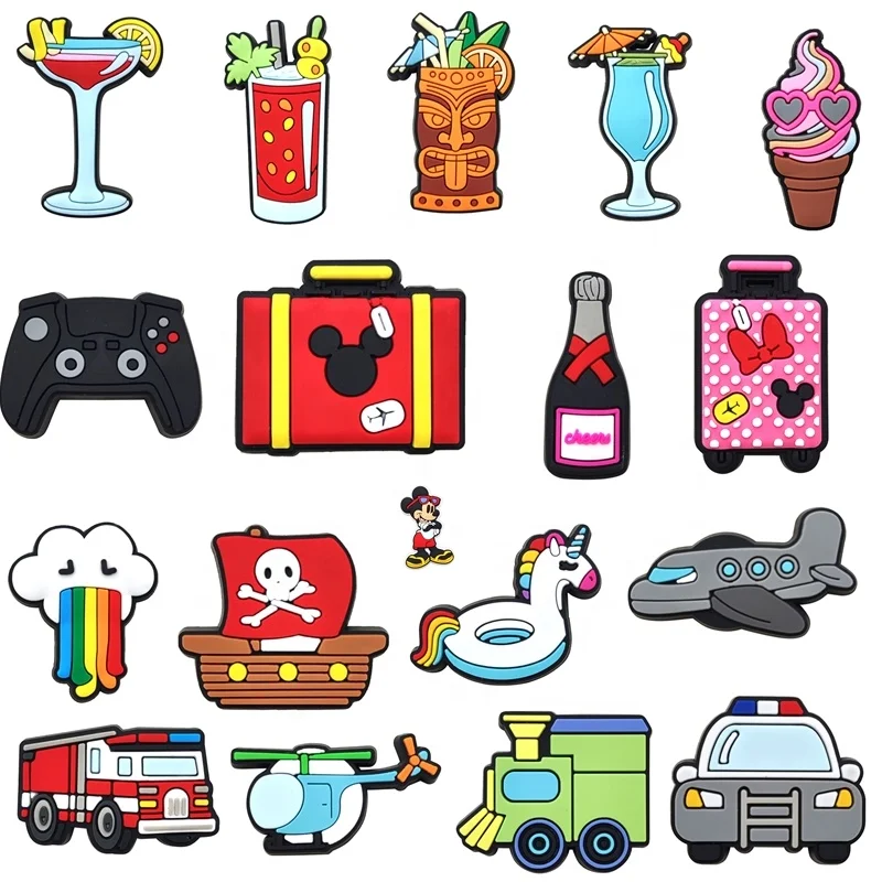 2024 New shoe Clog Charm Soft PVC Custom Beer Drinks Shoe Charm kid Clog Accessory clog charms Shoe buckle