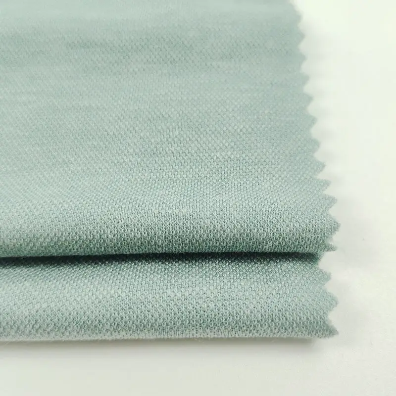 Chinese polyester knitted Acetic acid cation Double-sided mesh scuba fabric for clothing tops dresses