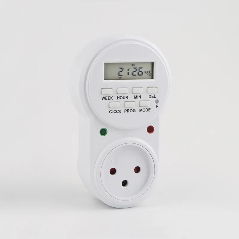 IL Plug Smart Power Socket Digital Timer Switch Energy Saving Adjustable Programmable Setting of Clock/ On/ Off Time