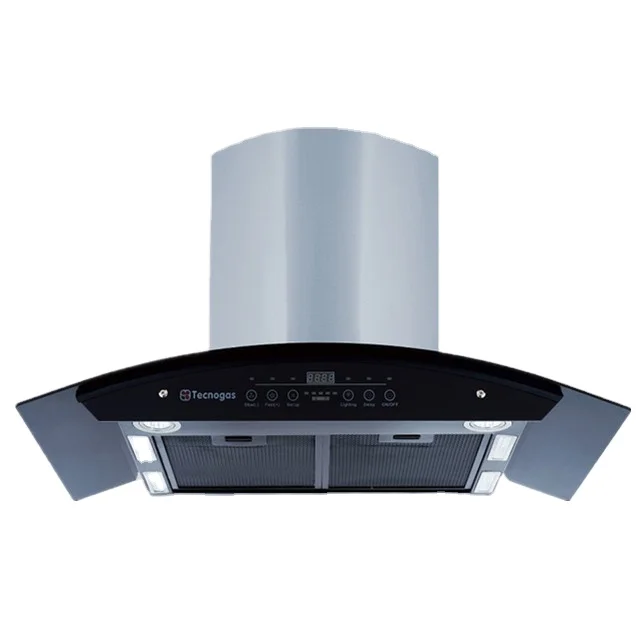 Kitchen Appliance European Top Glass Cooker Hood