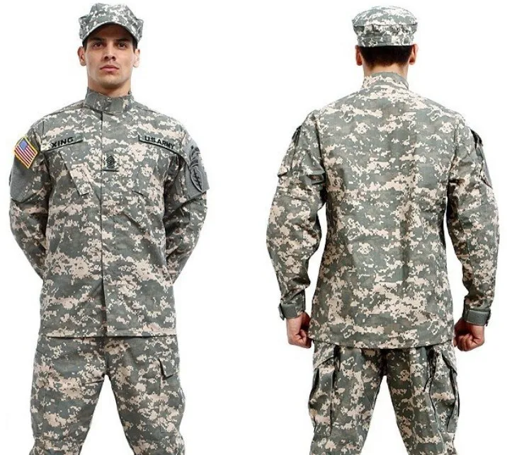 Custom Army Combat ACU Woodland Camouflage Ripstop Tactical Clothing Cheap military uniforms suits