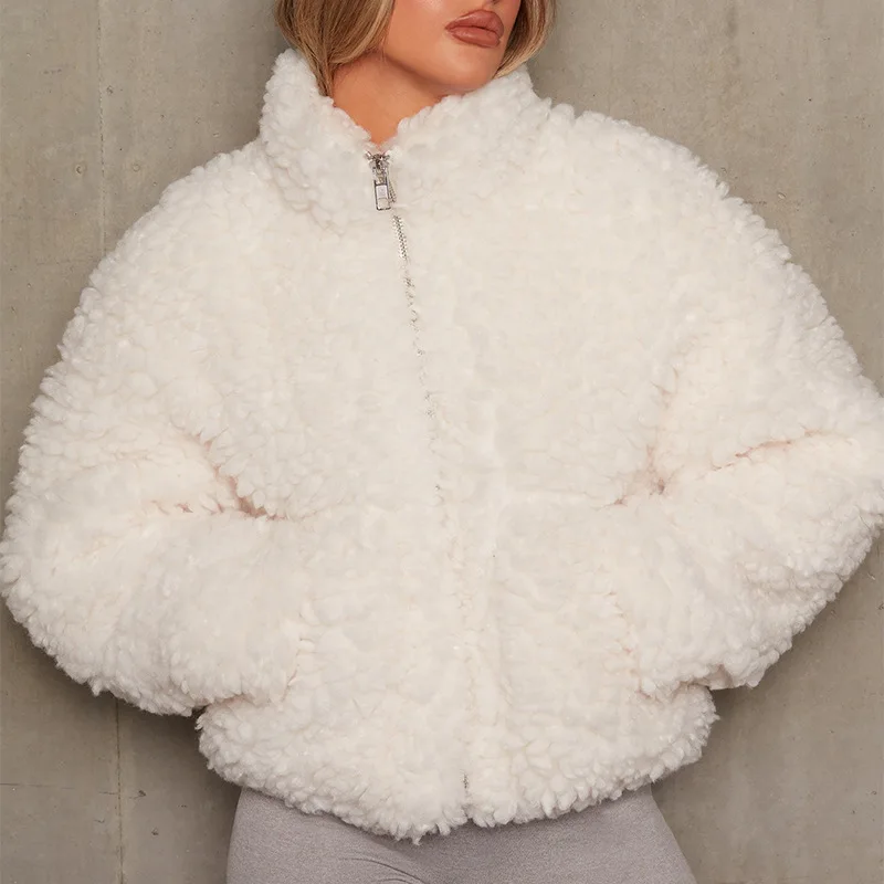 Fall Clothing For Women Wool Ladies Jacket Winter Korean Clothes Woman Coats Faux Fur Cashmere Fox Coat Puff Jacket