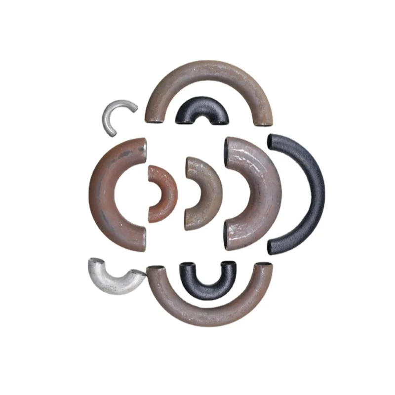 L/R S/R 180 elbow Carbon steel seamless U-shaped Push welding Stainless steel elbow pipe fittings connector tee flange