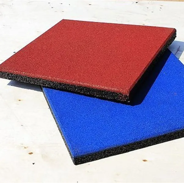Safe amusement park rubber tile kids school playground rubber tile flooring