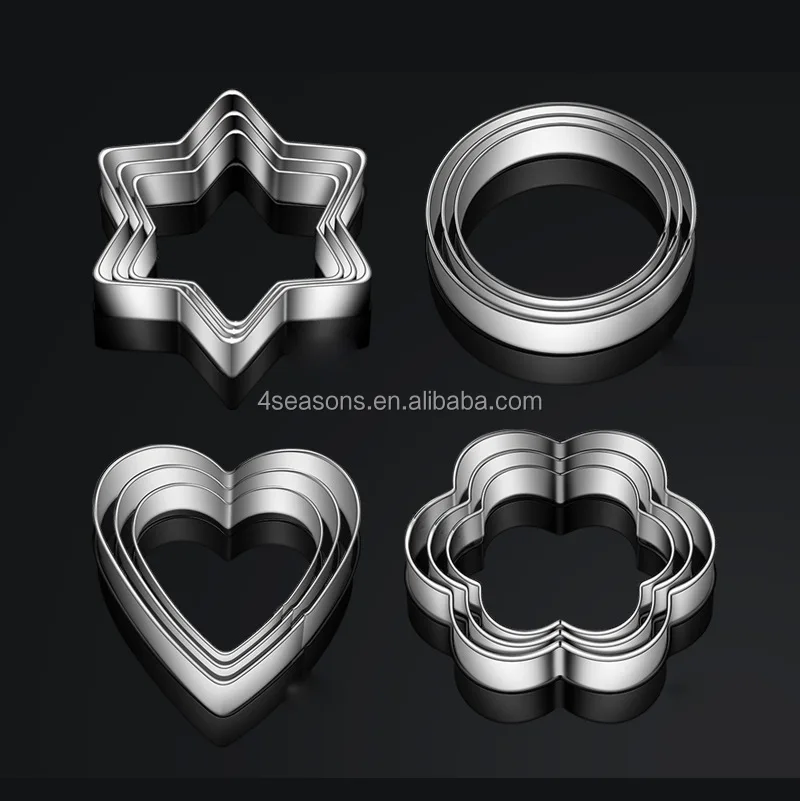 Stainless steel metal cookie cutter