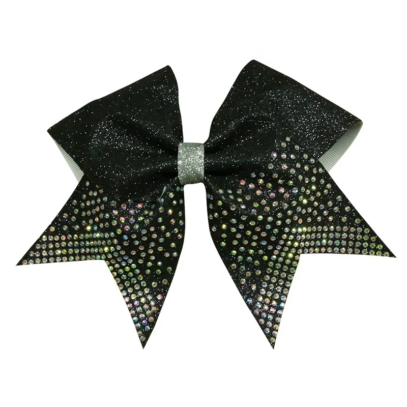 Настраиваемые Различные стили, профессиональные аксессуары для команды Cheer с популярными кристаллами AB, банты для волос для чарлидинга для студентов