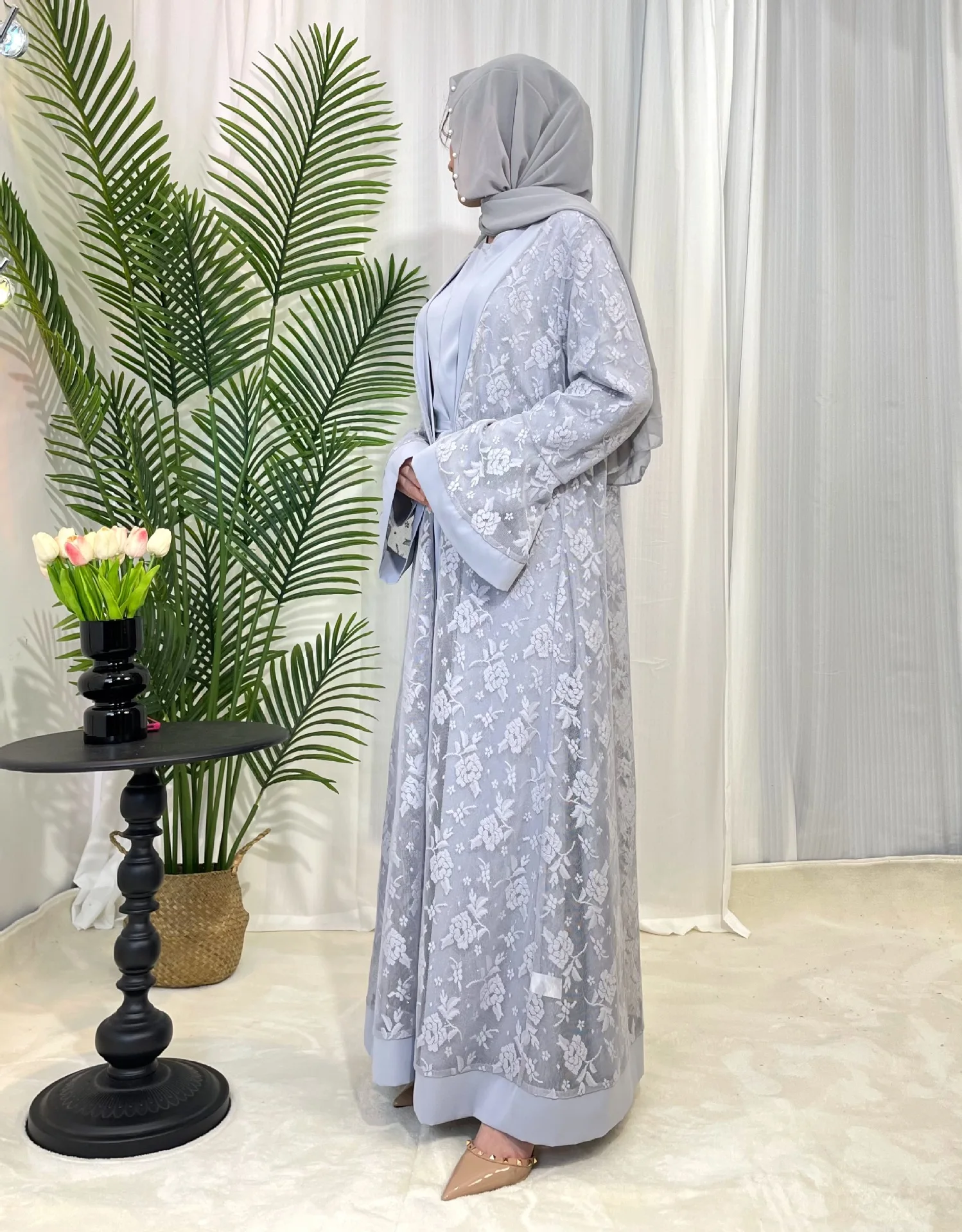 Arab Fashion Robe Muslim Islamic Traditional Costume Ladies Dress Kaftan Abaya