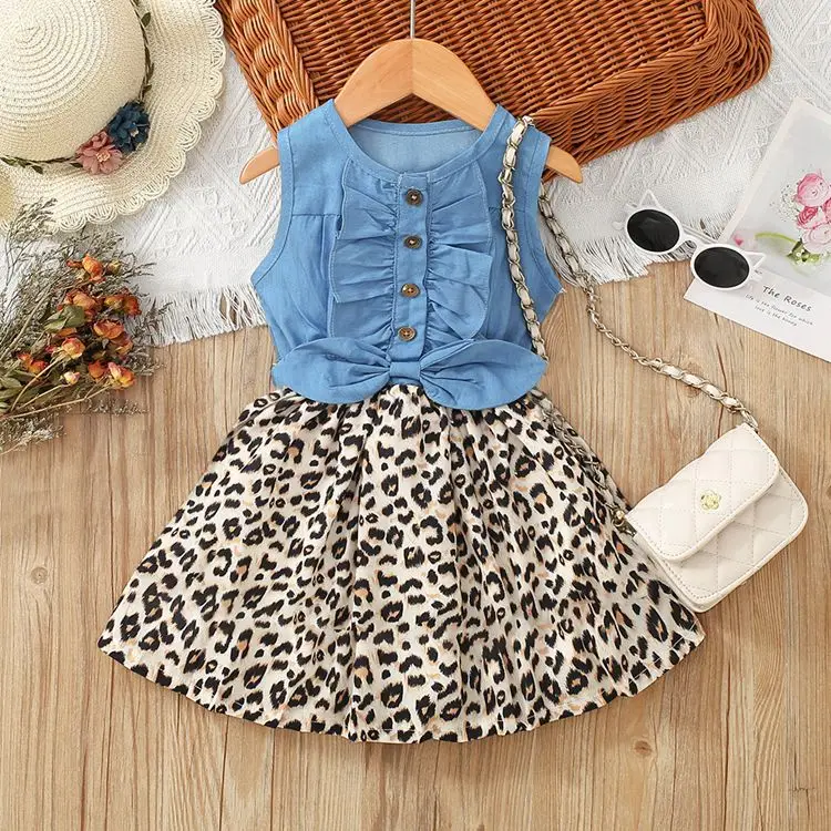 Children Clothing Boutique Summer Girls Clothing Set 8 to 9 Years Old