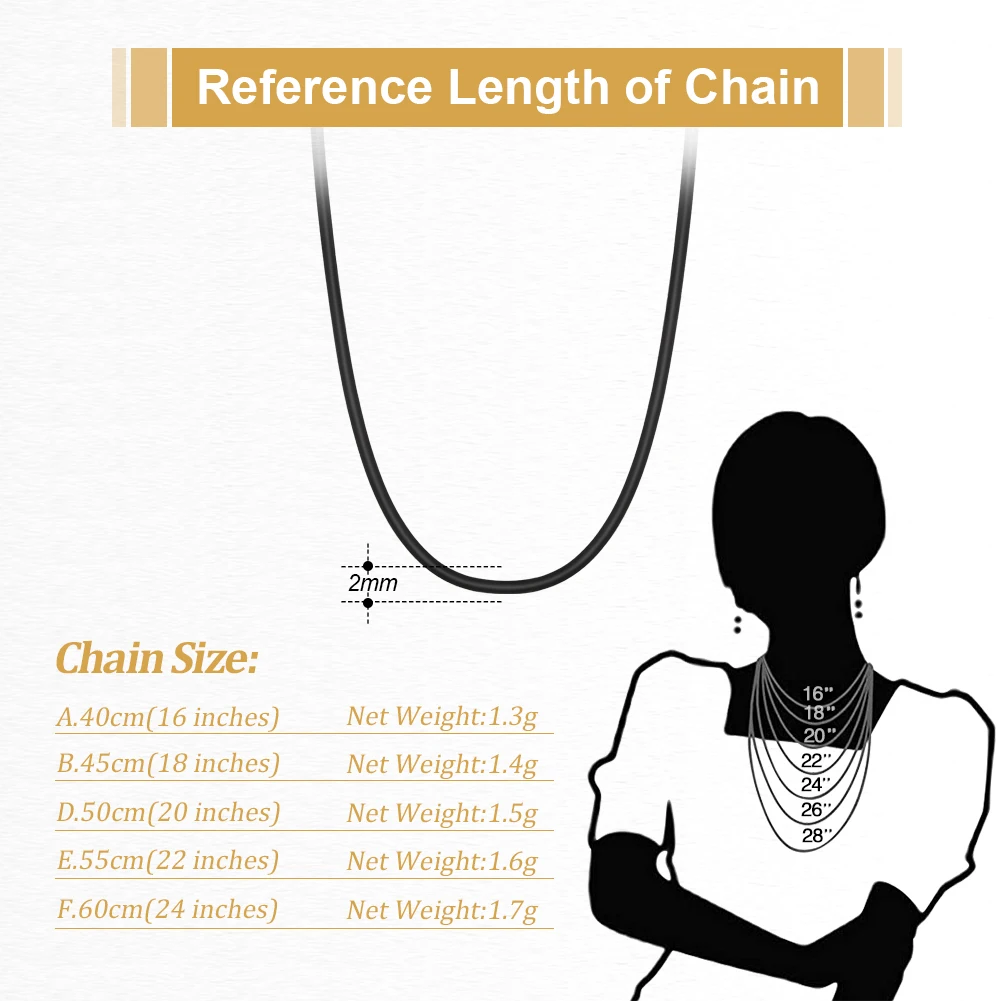 RINNTIN SC62 New Arrival Factory Direct Black Cheap Rope Chains Genuine Leather Clasp Necklace Chain Wholesale