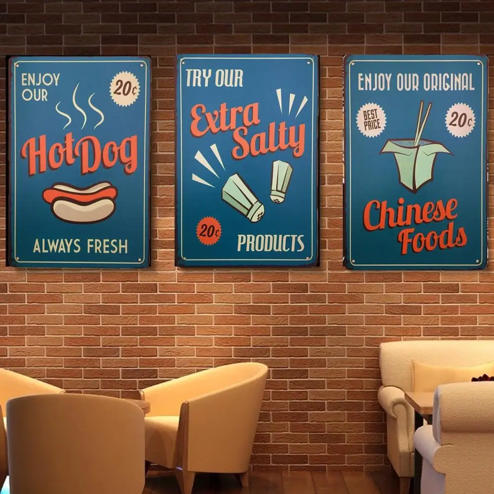 
NO MOQ Tea Wifi Alcohol Beer Vodka Vintage Home Decor Tin Sign Bar Pub Garage Wall Decor Metal Plaque Metal Art Poster 