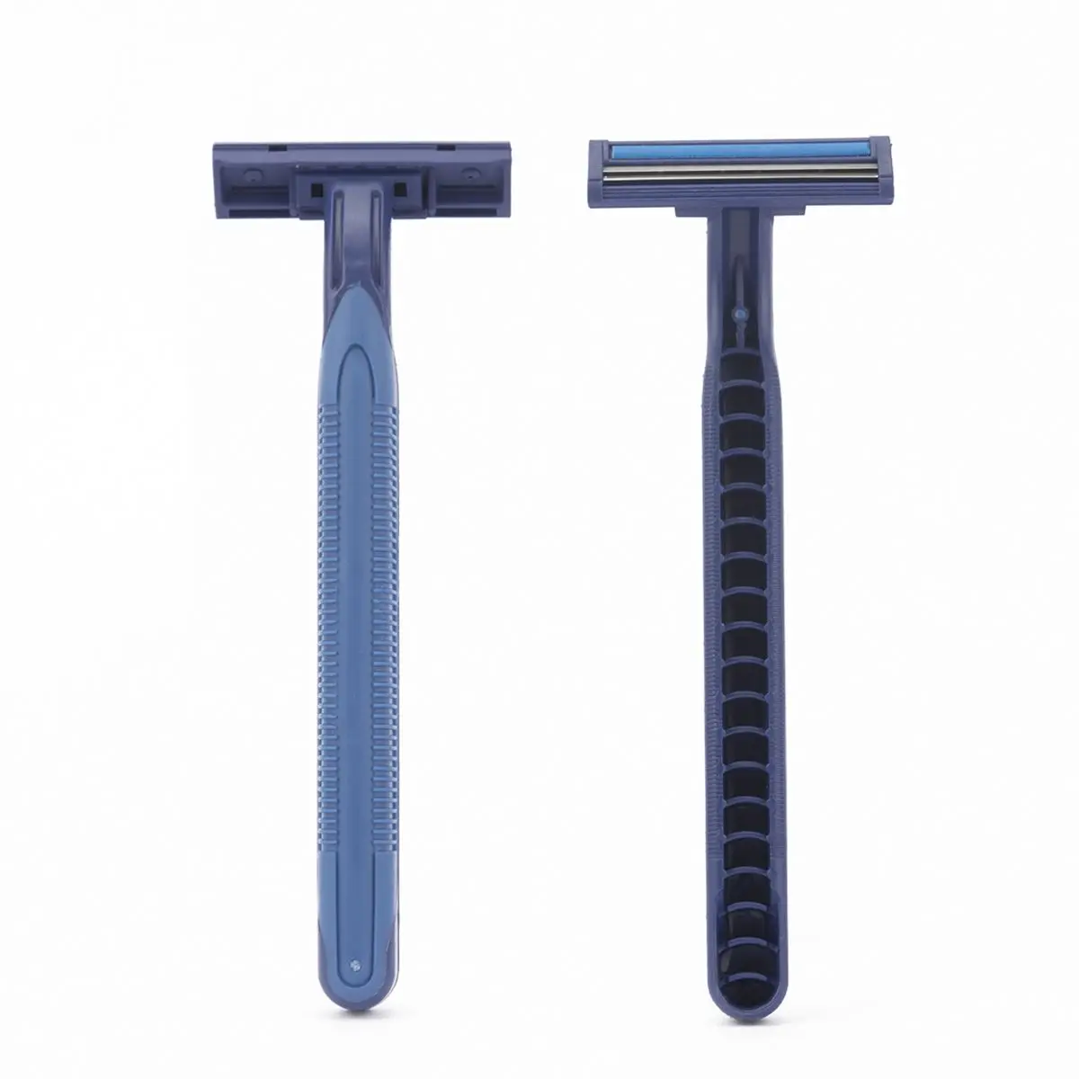 High Quality 2 Head Twin Stainless Blade Men Polybag Pack Production Professional Safe Plastic Handles And Stainless Steel Razor