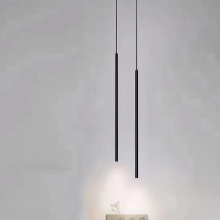 Modern stair chandeliers round glass ring pendant lamp wood ceiling lights hotel villa large long mini led pendant light slim