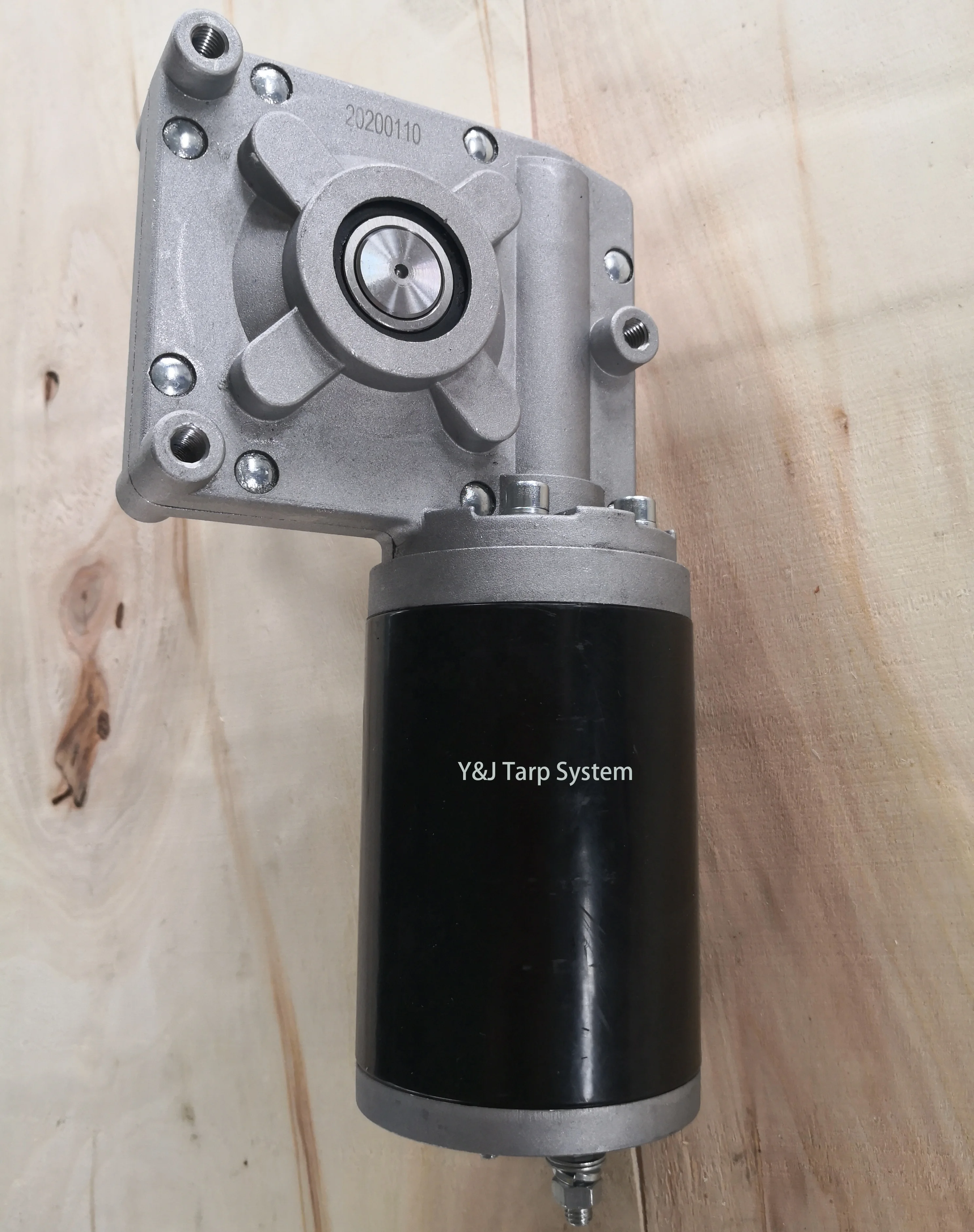 Брезентовый двигатель для самосвала 1,5 л. С., 50:1, универсальная 24 В электрическая Брезентовая система, редукторный двигатель с хромированным корпусом