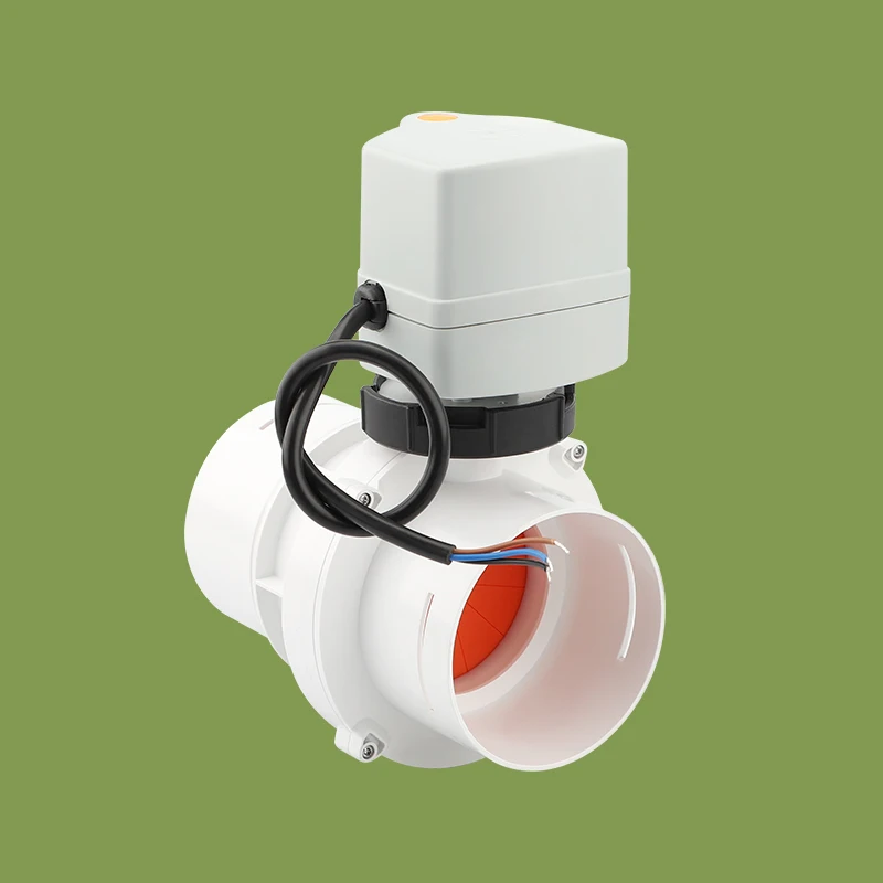 Electric HVAC System Duct Blocking Valve Gas ODM Normal Temperature Home Kitchen Air UPVC Other Valves Clip-on Regulating 75mm