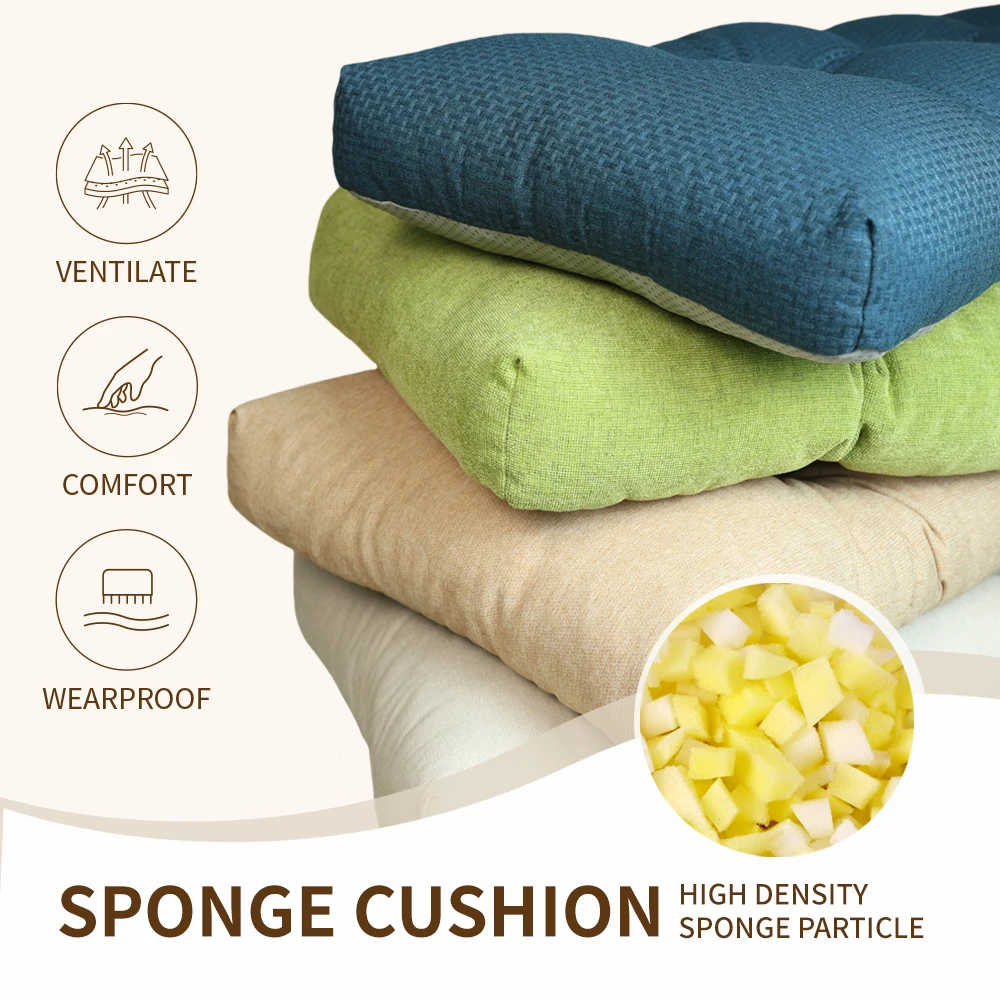 Custom Bench Cushions Non-Slip Tufted Swing Seat Cushions Piano Bench Sofa Cushions Indoor Outdoor Patio