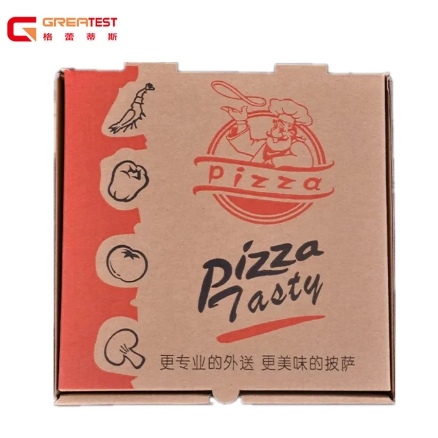 Recyclable Folder Pizza Box  Manufacturer for Food Use