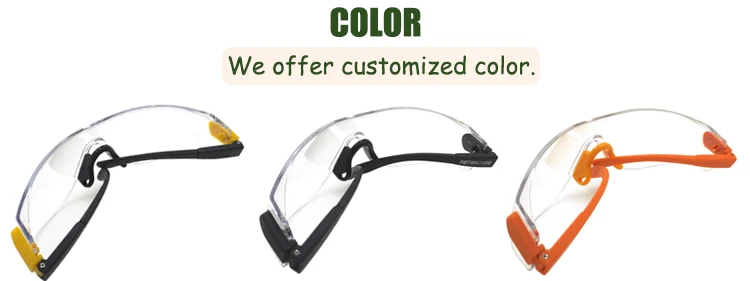
High cost performance Adjustment design of mirror leg personal protective equipment safety glasses 