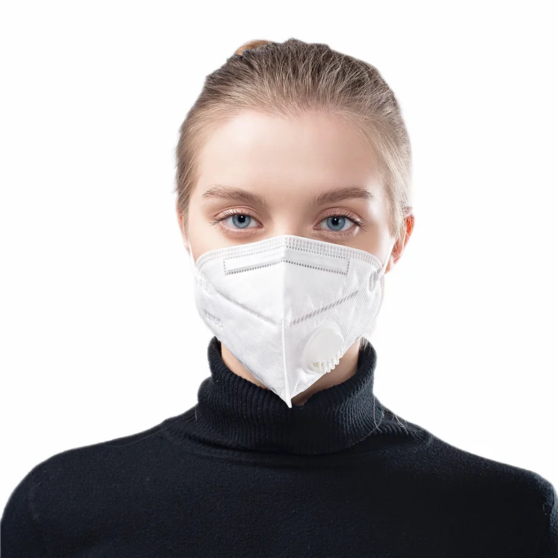 Air Valves Respirator Anti Dust Pm 2.5 Face Mask Charcoal Ffp2 Kn95 With Breather Valve