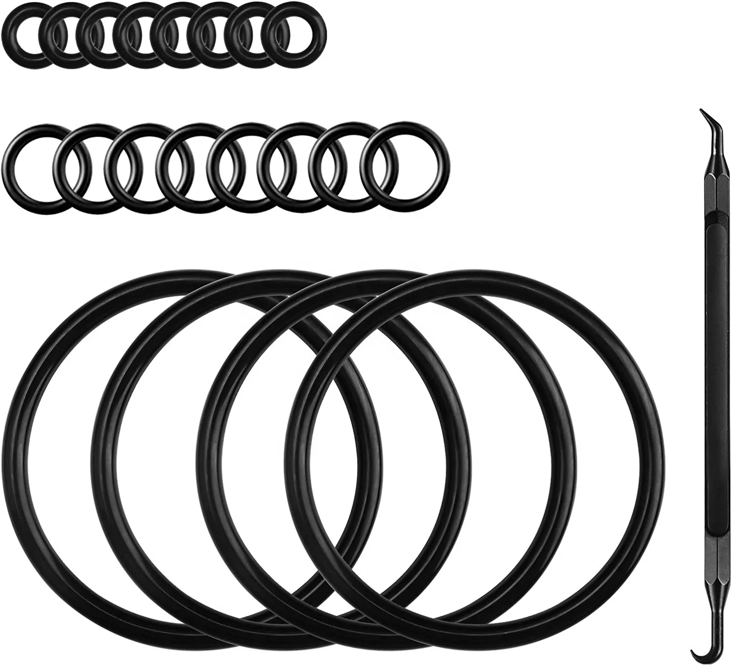 Homebrew Gasket Set, 20 Pieces Corny Kegging Sealing O-Ring Replacement Beer Soda Washer Kit for Cornelius Keg Lid Ball Lock Keg