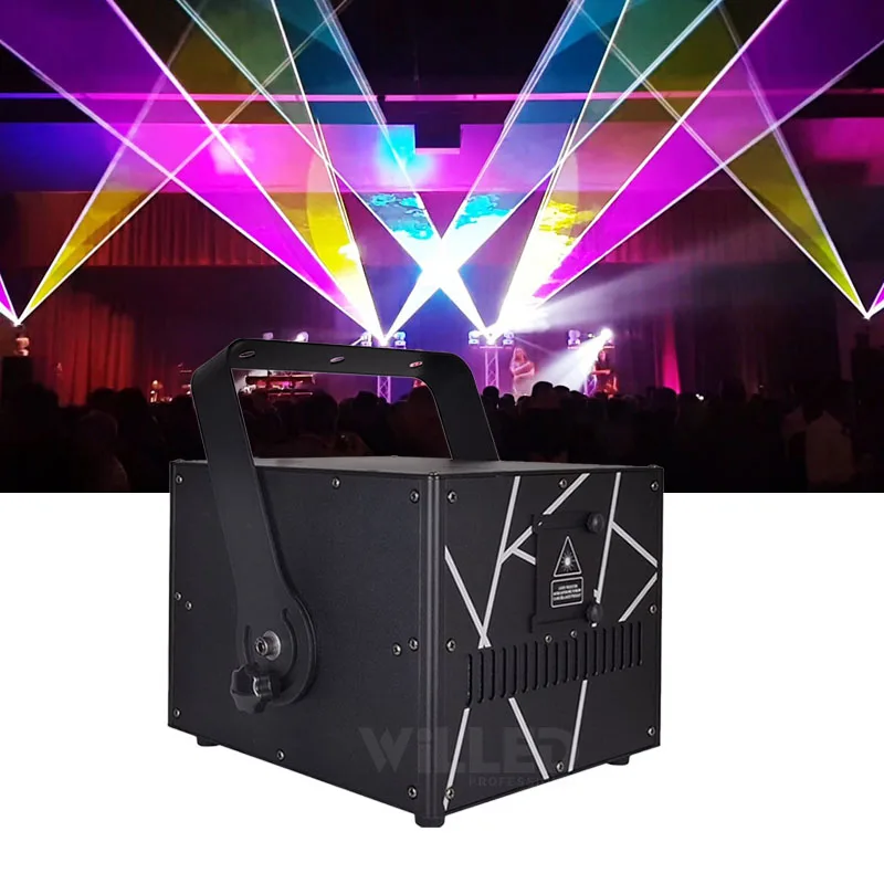 10W 8W RGB 3in1 Laser Light Show Animation ILDA Disco DJ Night Clube 25kpps Laser Light
