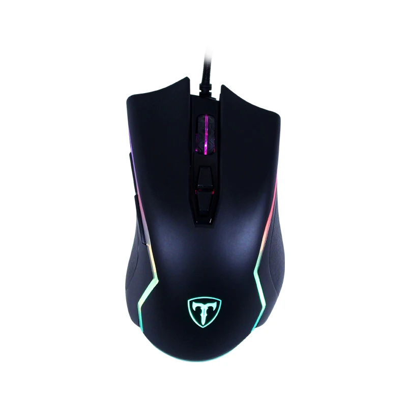 High Quality T-DAGGER T-TGM300 Wired USB 10D 8000 DPI RGB LED Ergonomics Gaming Mouse