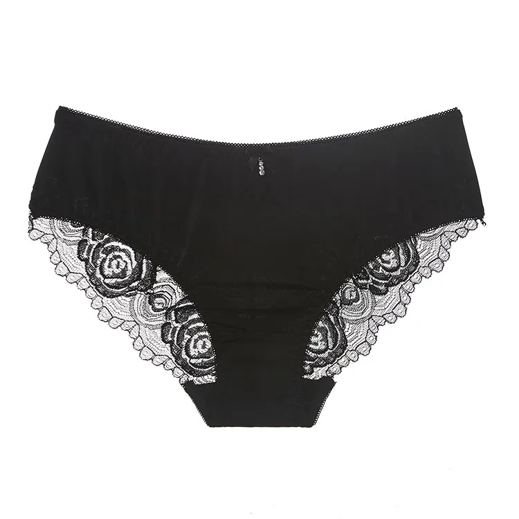 
BEIZHI 12 Hours Custom Design Manufacturer Girls Wearing 100% Pure Cotton Lace Tight Seamless Panties For Women 