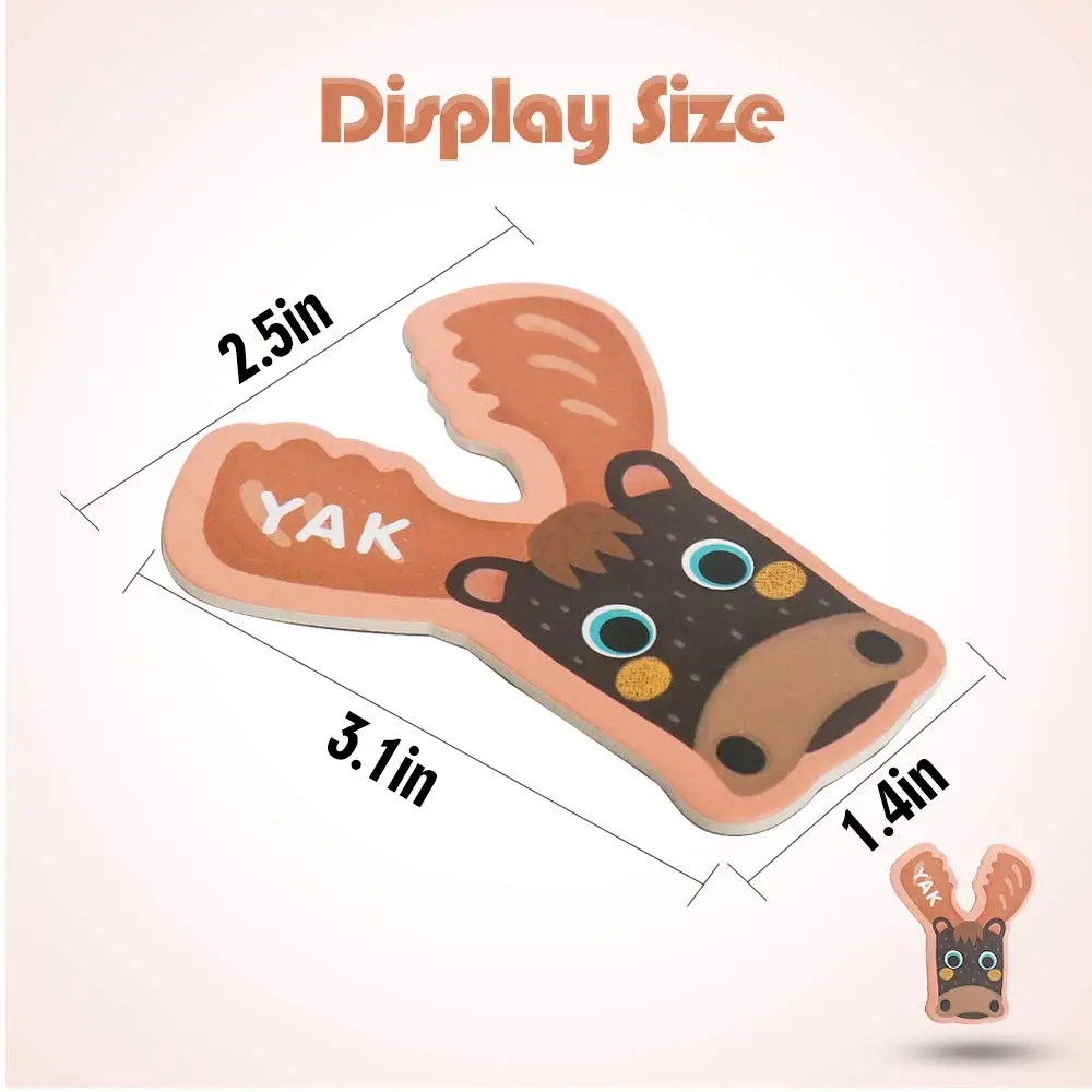 Custom Decorative Refrigerator Magnets Abc Alphabet Animal Shape Toys Refrigerator Fridge Magnets