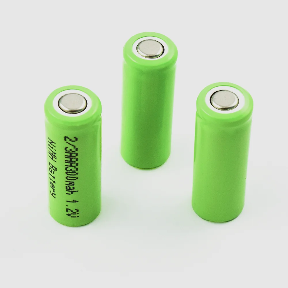 Nimh 2/3aaa 300mah 1 2 v ni mh батарея aa перезаряжаемая nimh для солнечного света