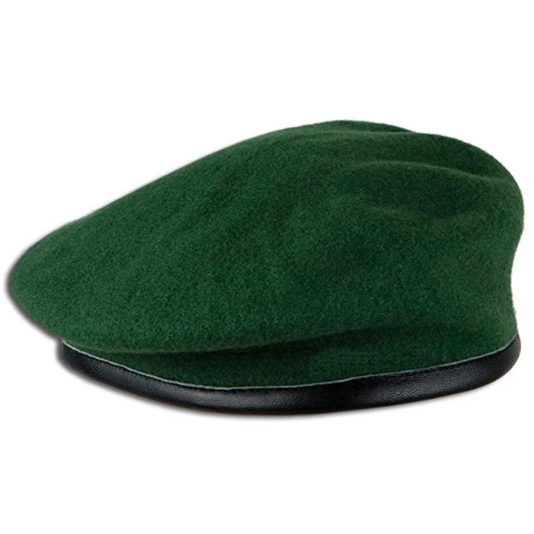 Lining Red Hat Men Women Black Green Plain Hat Fashion Customized Logo High Quality 100 Wool Custom Tactical Soft French Beret