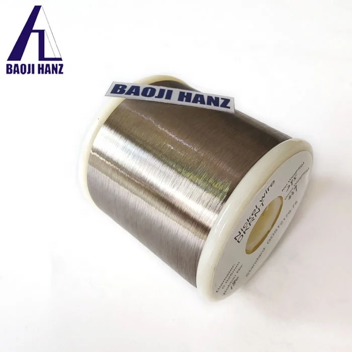 High temperature pure 99.98% 0.03mm ultra thin metal nickel wire np1 0.025mm