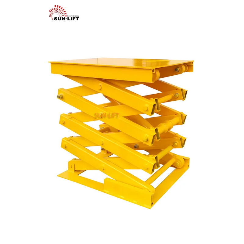 1ton 1.5ton 2ton hydraulic fixed electric hydraulic scissor lift table  heavy loading stationary warehouse freight elevator