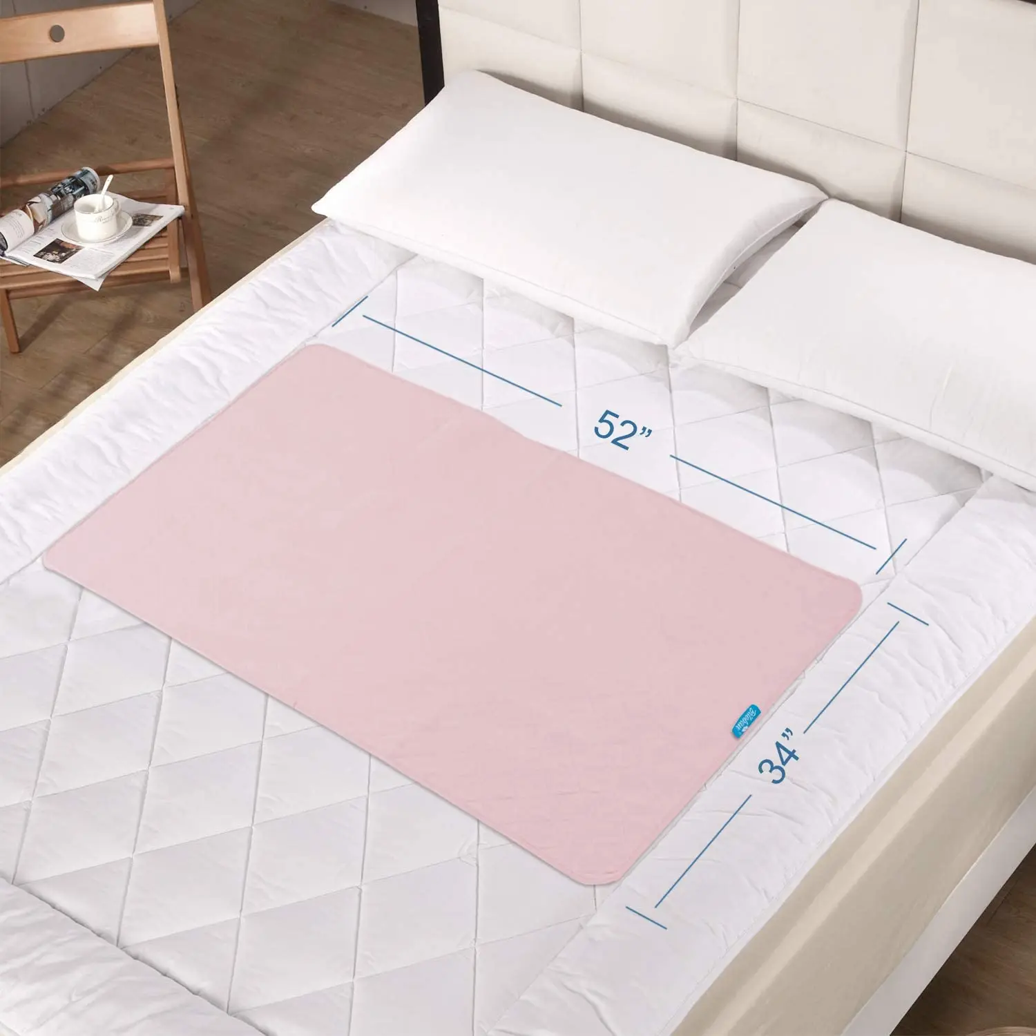 Incontinence Pad Underpad Quilted Waterproof Absorbent Washable Protector Children Adults With Incontinence