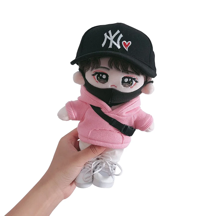Новые модные красивые стоячие маленькие плюшевые куклы на заказ корейские звезды Kpop плюшевая кукла-идол