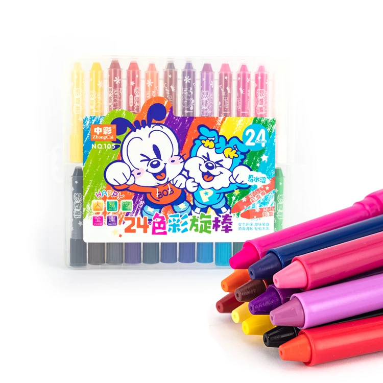 24 36 colors soft pastel set fancy crayons in bulk non toxic