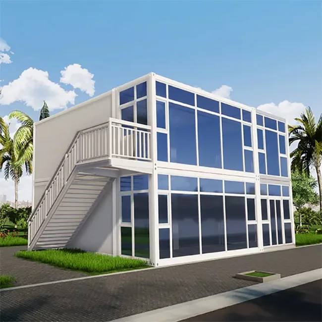 Luxury Prefabricated 40ft Container House Ready Made Economical Cheap Modular Portable Living Container Office With Bathroom