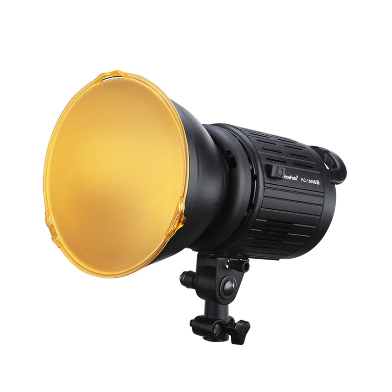 NiceFoto HC-1000B II 100W LCD Display 3200K/5600K CRI95+ APP Remote Control Photography LED Video Light Lamp with Color Filters