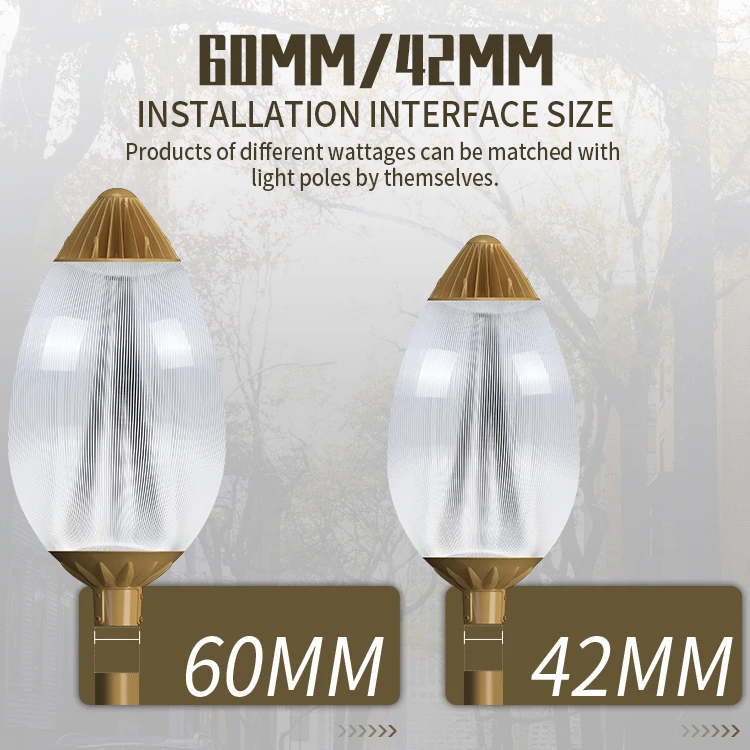 Classic Outside 5 years warranty Optical lenses LED Street Light ISO9001 Retrofit road luminaires Post top LED Garden fixtures