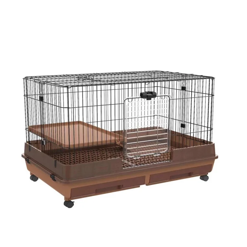 Luxury Fashion Pet Houses of Wheels Indoor Large Cage Small Animals House Metal Rabbit Cage