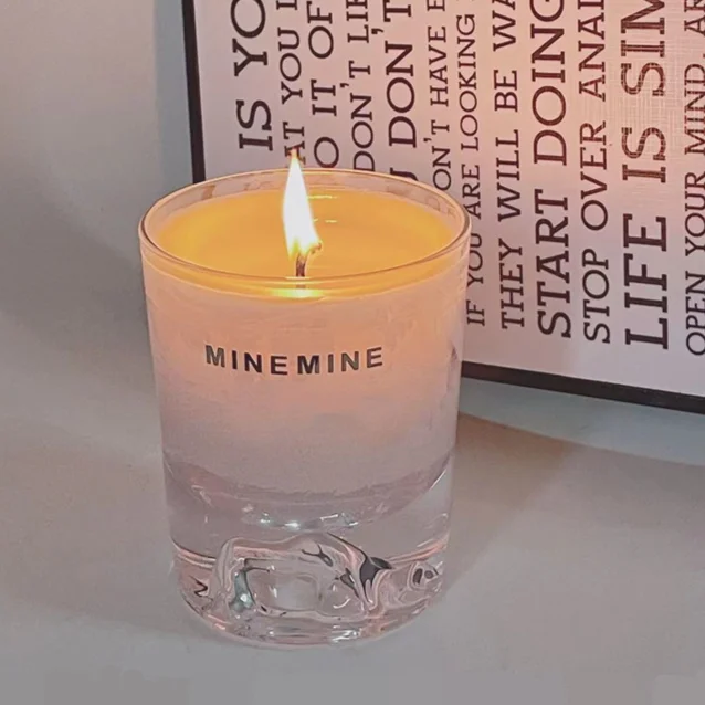Custom Festival Birthday White Tea Scented Beautiful Glass Crystal Soy Wax Aromatherapy Candle