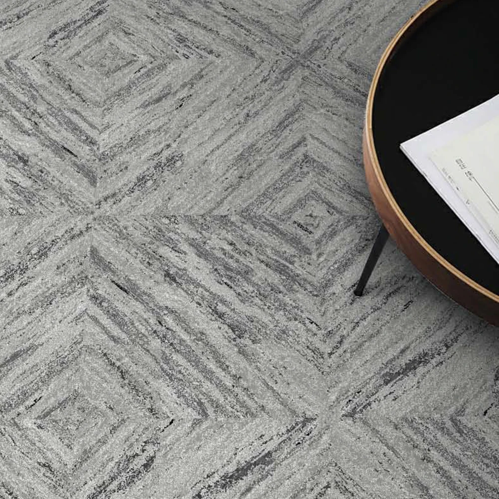 Eco-friendly Polypropylene with Pvc Backing Square Carpet Tiles Fire Retardant 50x50 Office Carpet tiles