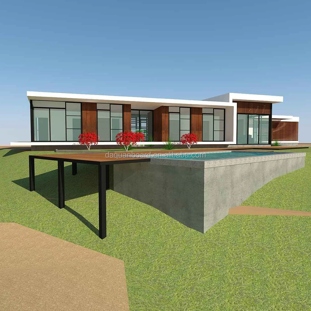 High Quality Prefabricated Prefab Luxury House Chile Bungalow Home 186m2