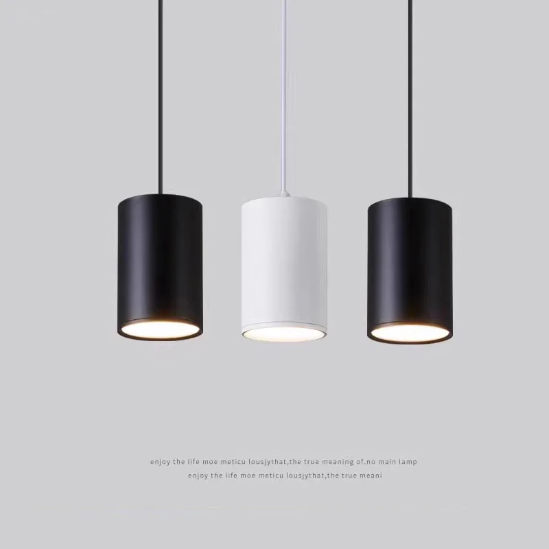 Wholesale hanging wire exposed downlights LED cylindrical simple restaurant commercial office corridor ceiling