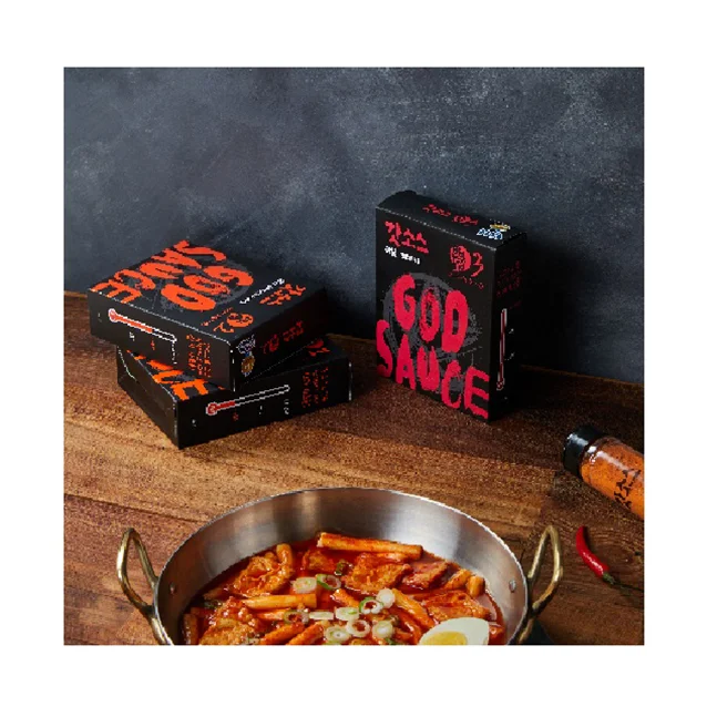 Wholesale Korean Delicious Kitchen Food Seasonings Red Pepper Sauce Cooking God Sauce (60g *4pack)*1Box