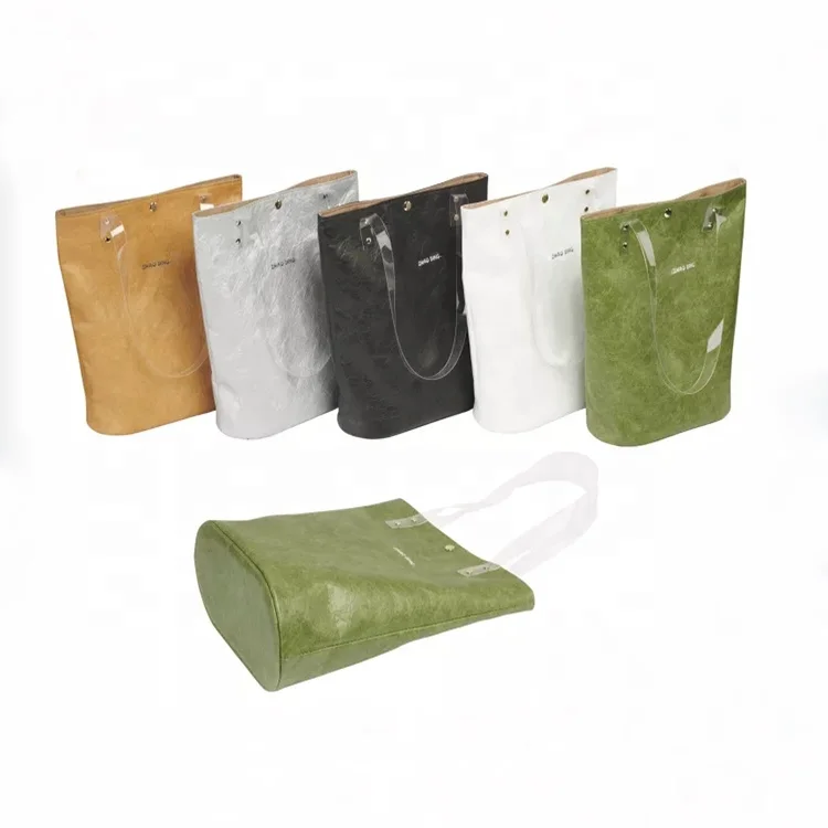 Wholesale Customized Tear-resistant Tyvek Paper Dupont Washed Paper Shopping Bag Tyvek Tote Bag