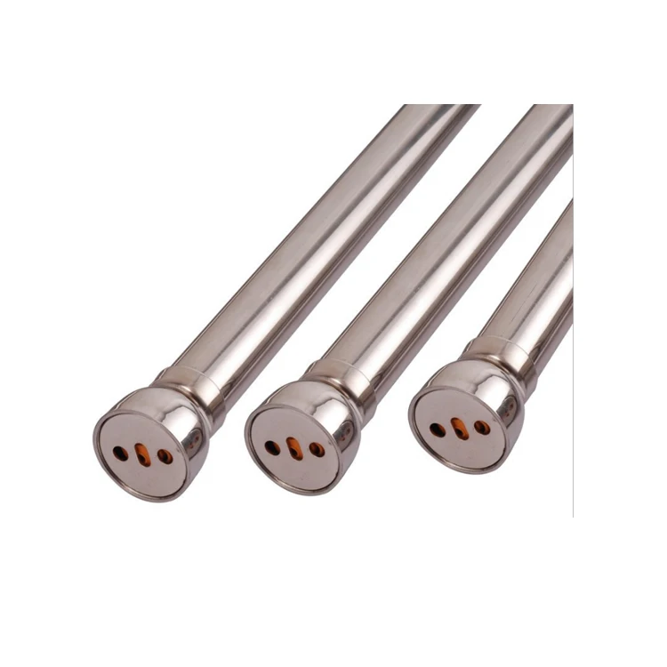 
201 stainless steel different sizes DIY extensible telescopic shower curtain rod 