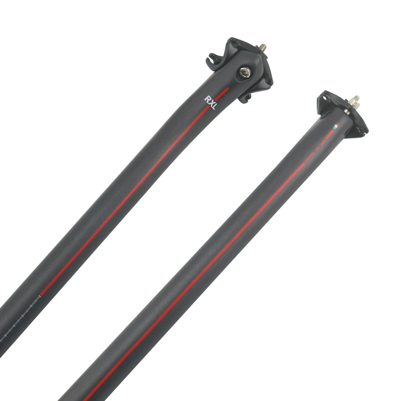 RXL SL Mtb углеродный подседельный 27 2/30 8/31 6 мм Дорожный велосипедный Подседельный штырь UD матовый красный/черный офсетная печать с фокусным расстоянием 25 углеродное волокно для