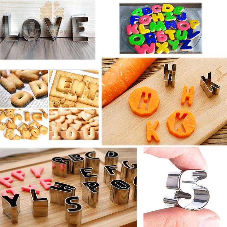 
26 Piece BakingPastry Cutters Stainless Steel Baking Metal Circle Ring Molds /Biscuit Cutter Set Wholesale 3D Cookie Cutters set 