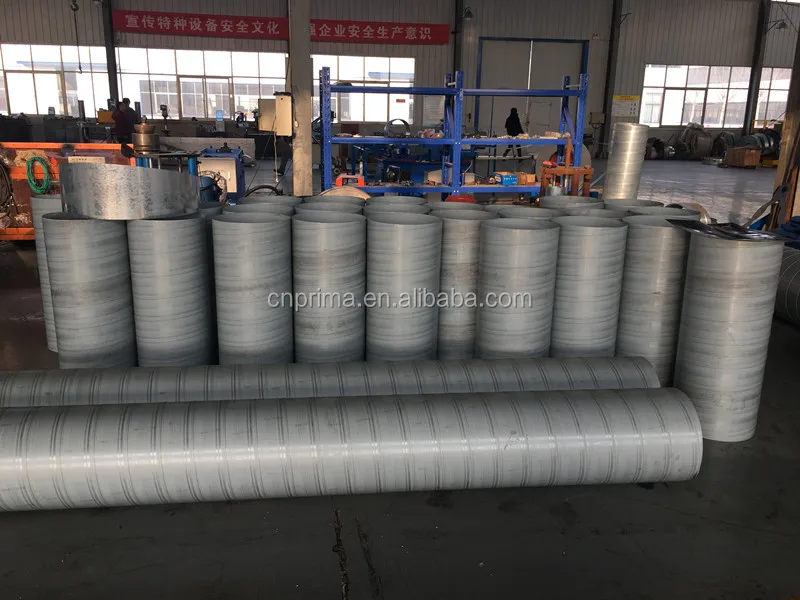 1600 round hvac spiral fixed mold duct sheet metal spiro air pipe wind tube forming machine