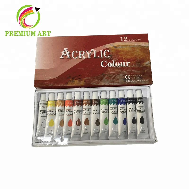 Customized water drop art painting professional acrylic paint set
